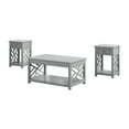 thumbnail image 1 of Alaterre Furniture Coventry 36 in. Coffee Table and End Tables Set of 3, Living Room Furniture Collection with Storage, Gray, 1 of 8