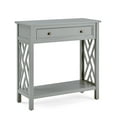thumbnail image 1 of Alaterre Furniture Coventry 32" Wood Console Table with Drawer and Shelf, Gray, 1 of 9