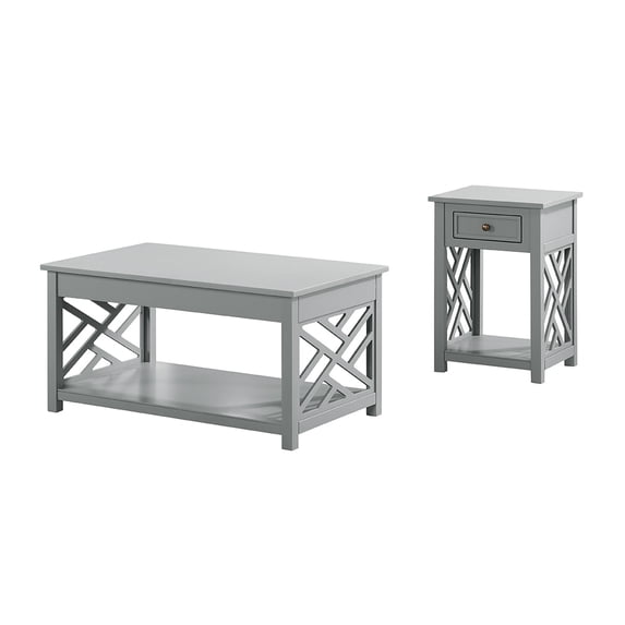 Alaterre Coventry 36" Coffee Table and End Table, Set of 2