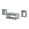 thumbnail image 1 of Alaterre Furniture Coventry 3-Piece Table Set with 36 in. Coffee Table and Two End Tables, Modern Open-Side Design, Perfect for Living Room and Small Spaces, Gray, 1 of 10