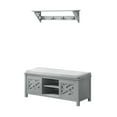 thumbnail image 1 of Alaterre Coventry 36"W Coat Hook with Storage Bench Hall Tree Set, Gray, 1 of 10