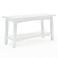 thumbnail image 1 of Alaterre Furniture Craftsbury 36 in. Sturdy Pine Wood Entryway Bench, 2-Person Bench Open Design Accent Furniture, White, 1 of 8