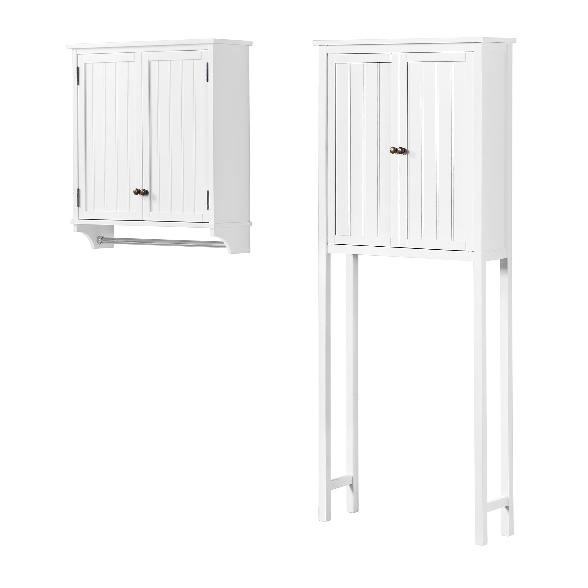Alaterre Dover Over Toilet Hutch with 2 Doors, Wall Mounted Bathroom