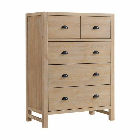 Alaterre Furniture Arden 5-Drawer Wood Chest