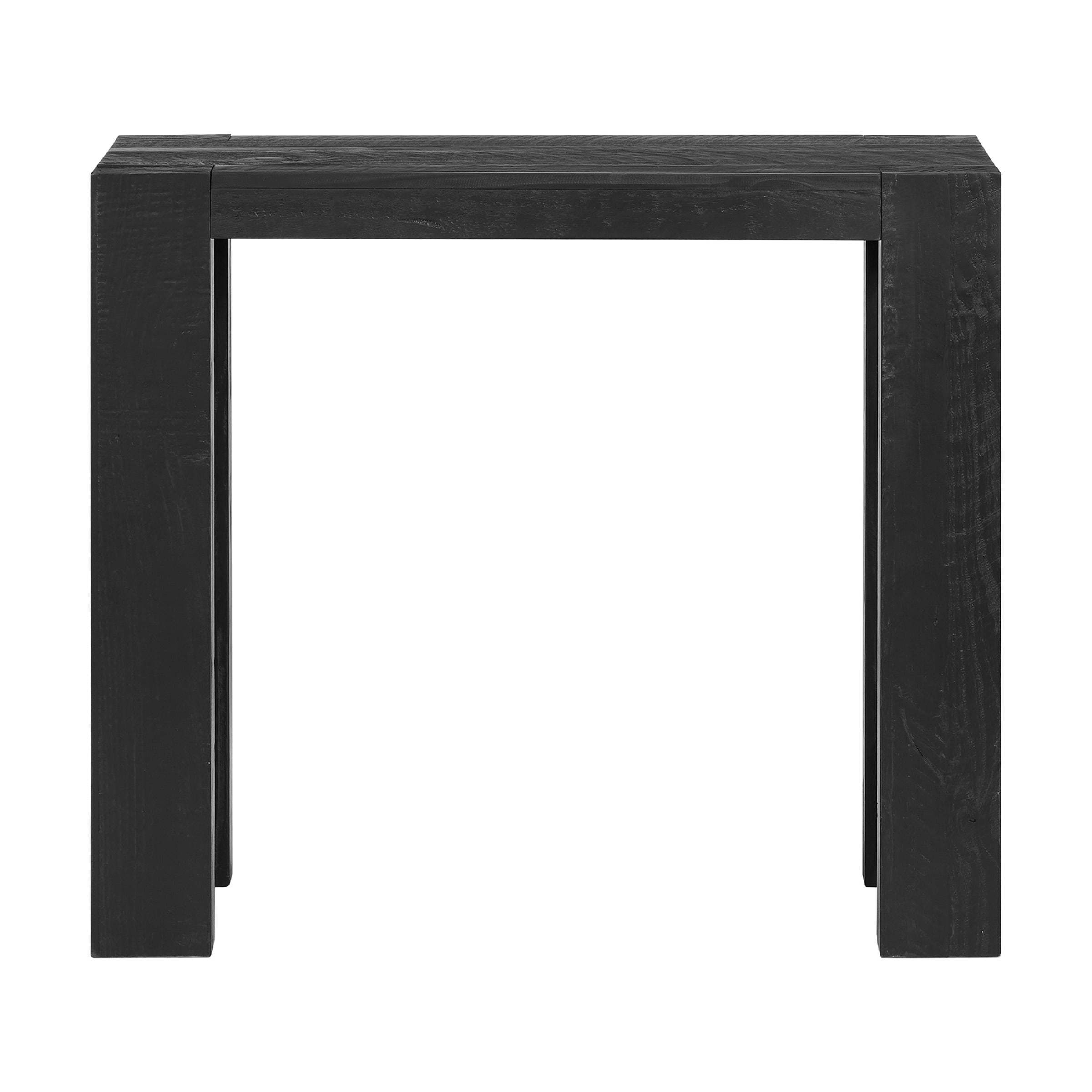 Alaterre Furniture Classic Solid Wood Console Table - 36 Inch Modern Farmhouse Entryway Table, Black