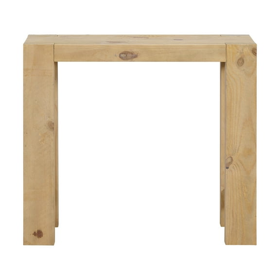 Alaterre Furniture Classic Solid Wood Console Table - 36in Modern Farmhouse Entryway Table, Light Oak