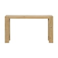 thumbnail image 1 of Alaterre Furniture Classic Solid Wood Console Table - 56in Modern Farmhouse Entryway Table, Lt Oak, 1 of 6