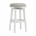 thumbnail image 1 of Alaterre Furniture Ellie Backless Bar Height Wood Stool, White, 1 of 6