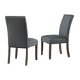 thumbnail image 1 of Alaterre Furniture Gwyn Parsons Upholstered Chair - Grey (Set of 2), 1 of 3