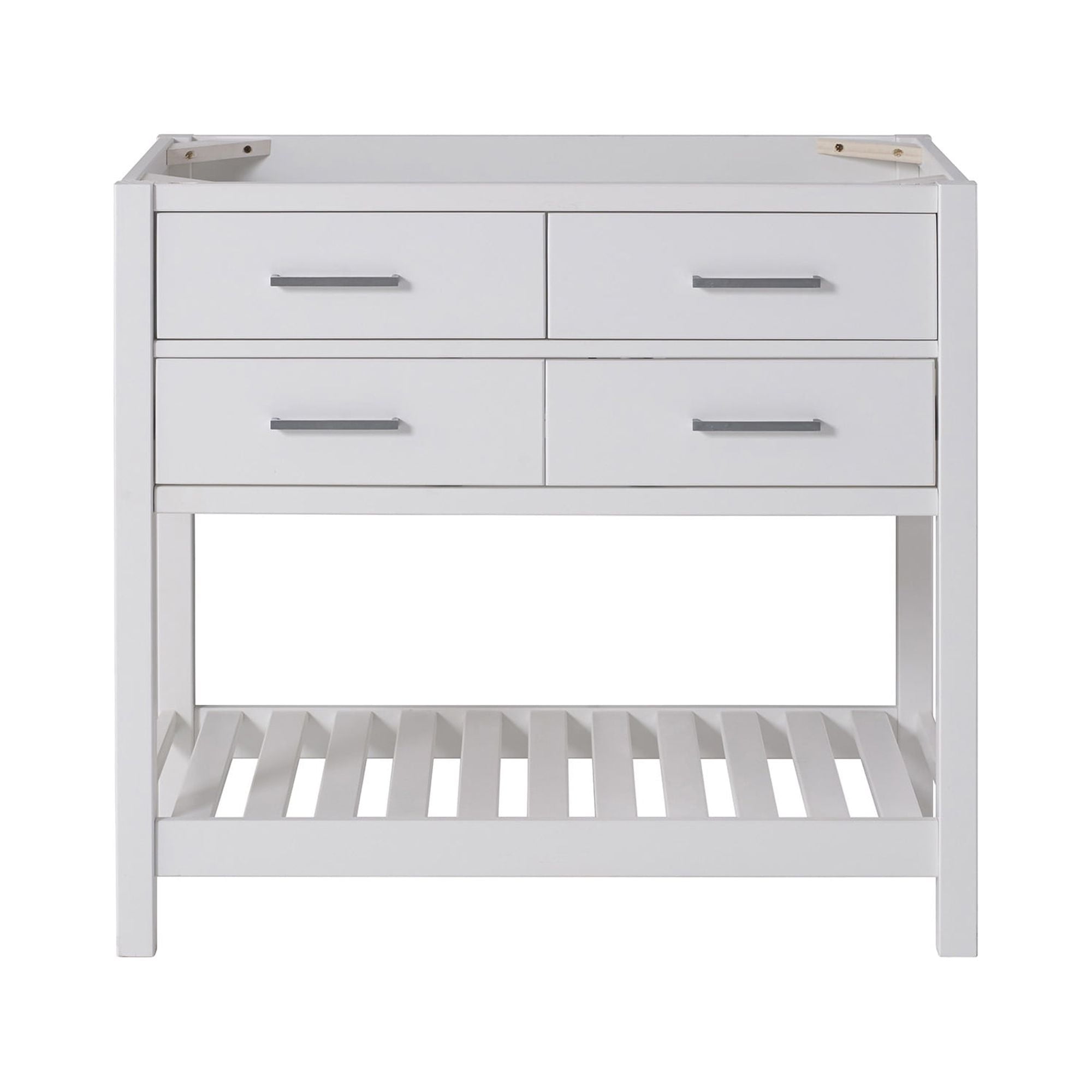 Williamsburg Traditional 36" Pine Vanity Cabinet with Nickel Hardware