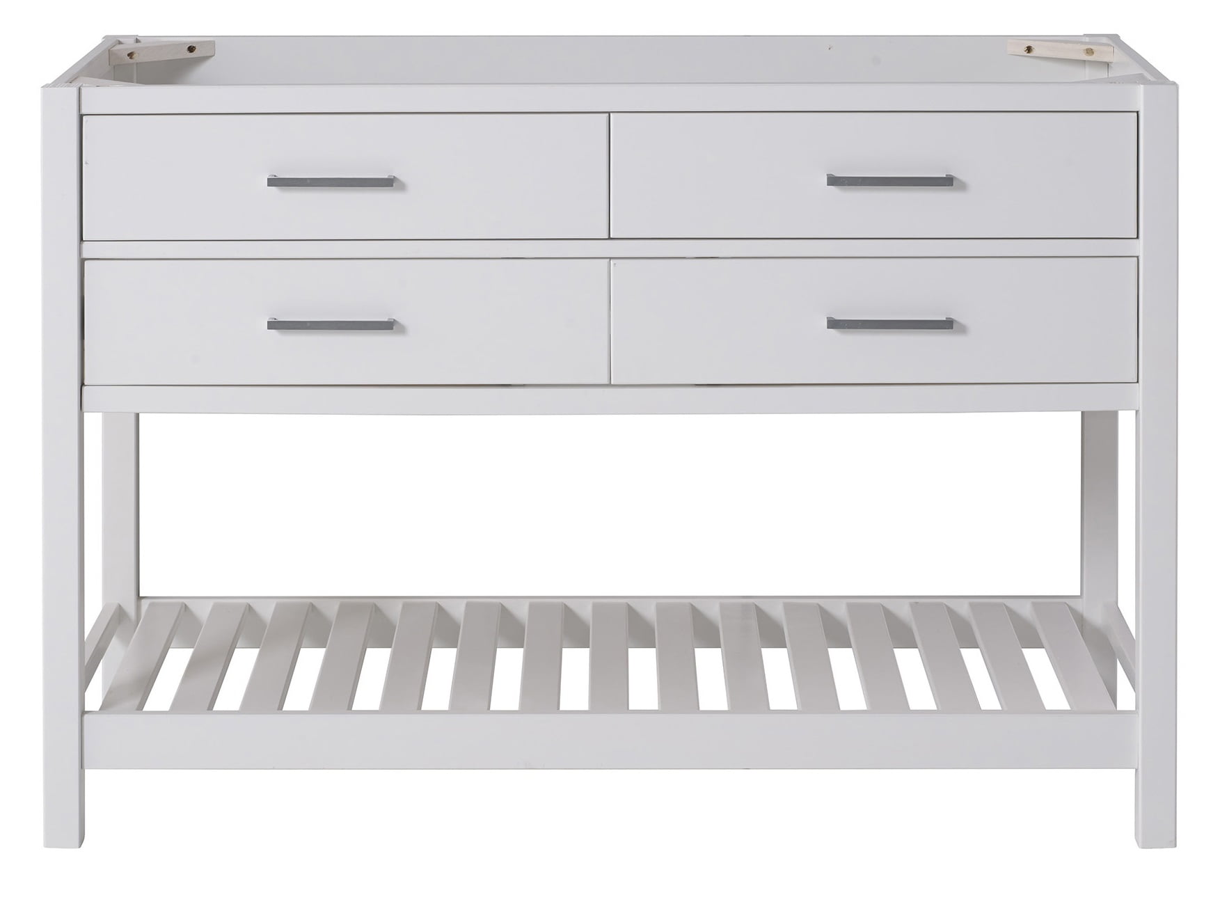 Alaterre Furniture Harrison 48"W White Wood Vanity Cabinet Only