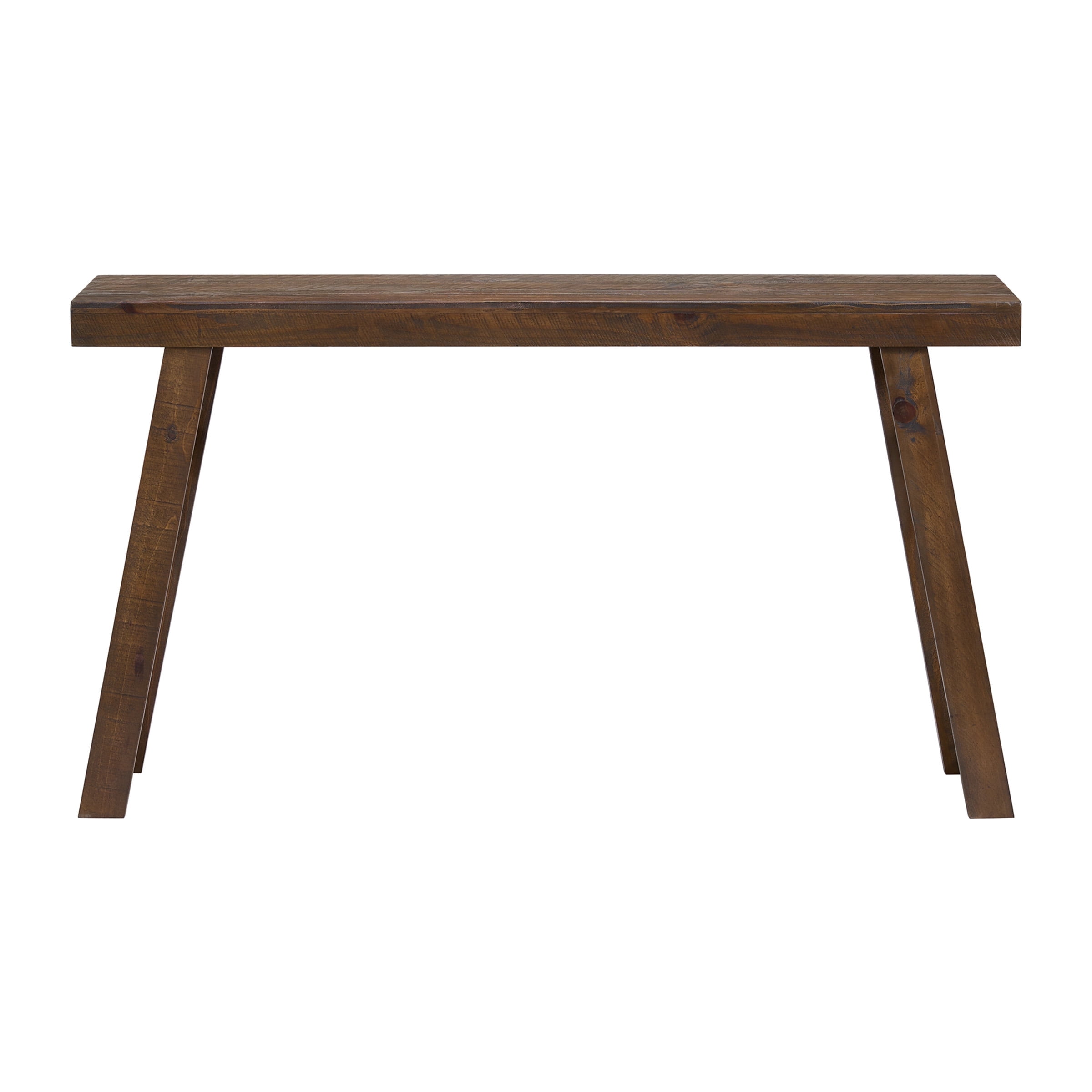 Alaterre Furniture Lawas Solid Wood Console Table - 56 Inch Modern Farmhouse Entryway Table, Brown