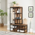 thumbnail image 1 of Alaterre Furniture Lloyd Acacia Wood 60"H Hall Tree with Bench, Natural, 1 of 3