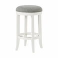 thumbnail image 1 of Alaterre Furniture Natick Backless Counter Height Wood Stool, White, 1 of 6