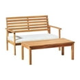thumbnail image 1 of Alaterre Furniture Orwell Outdoor Acacia Wood Bench and Cocktail Table, Natural, 1 of 14
