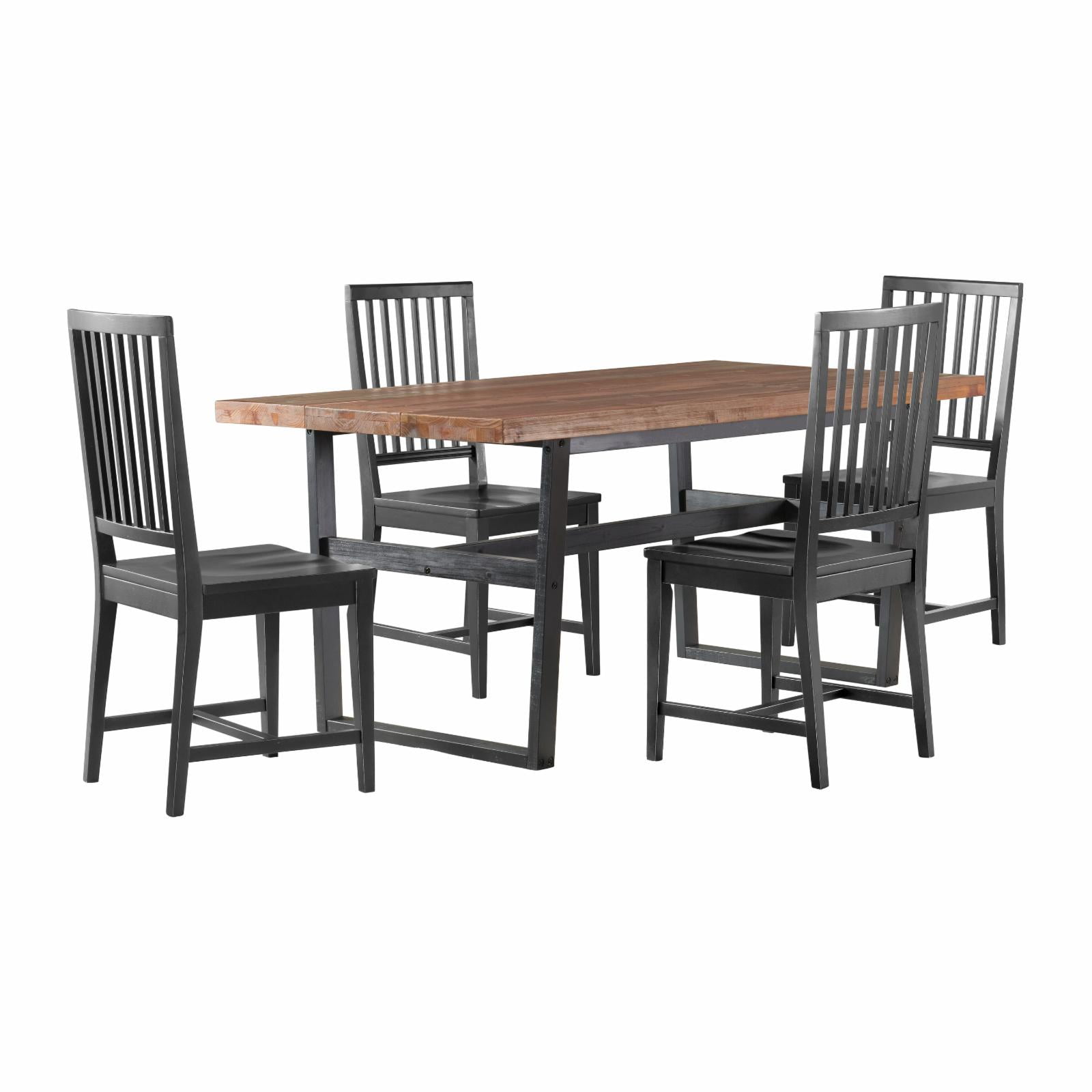 Alaterre Furniture Walden 72in. Dining Table 5-Piece Set, Cedar
