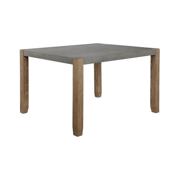 Alaterre Furniture Newport 30"H Faux Concrete and Wood Loft Dining Table