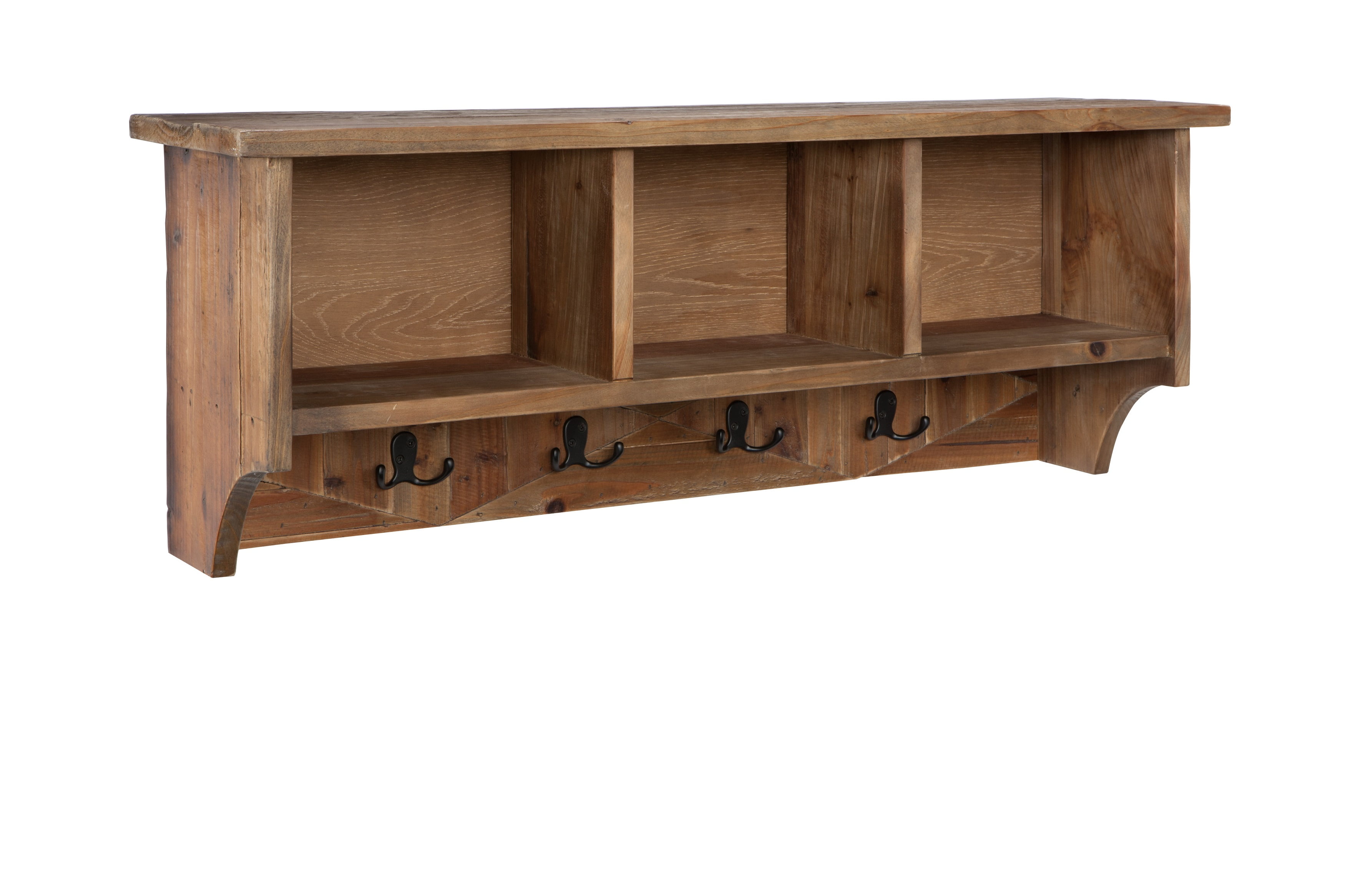 Free Shipping Alaterre Revive Reclaimed with Storage 8 Coat Hook 75 lb Limit Walmart Walmart