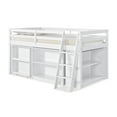 thumbnail image 1 of Alaterre Roxy Junior Loft Bed with Storage Drawers, Bookshelf and Desk, White, 1 of 3