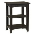 thumbnail image 1 of Alaterre Furniture Shaker Cottage 2-Shelf End Table, Chocolate Finish, 1 of 4