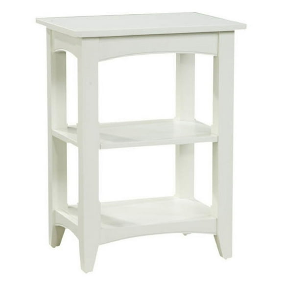 Alaterre Furniture Shaker Cottage 2-Shelf End Table