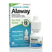 Alaway Allergy Eye Drops for Dry Itchy Eyes with Antihistamine that Works in Minutes, 0.34 fl oz