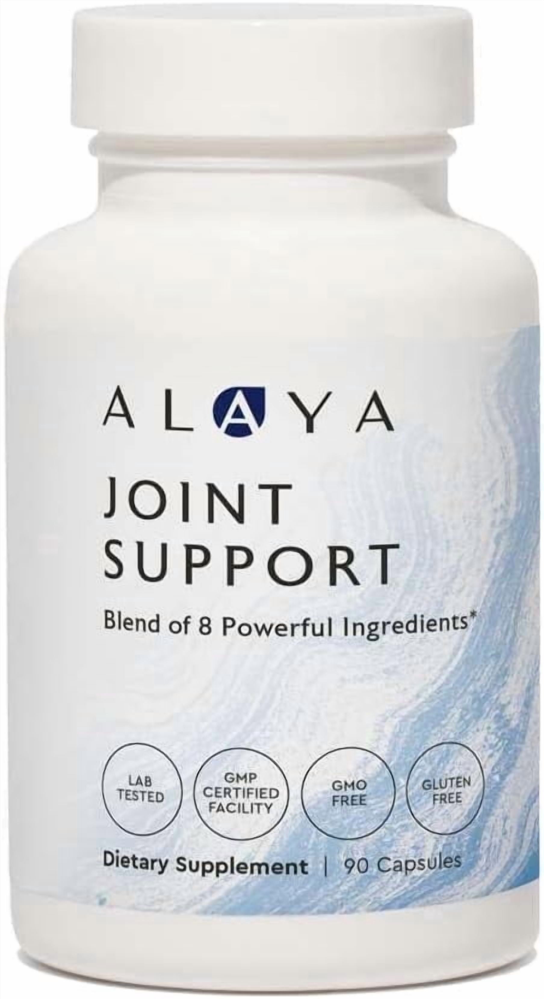 Alaya Naturals Joint Support Supplement with Glucosamine, Chondroitin and Turmeric, 90 Capsules