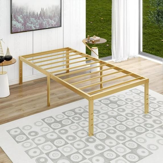 Alazyhome 18 Inches Heavy Duty Standard Bed Frames, Twin