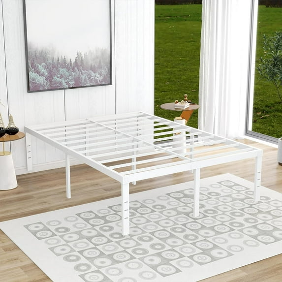 Alazyhome 18" Under Bed Storage Standard Bed Frame, Full