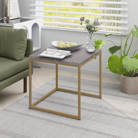 Alazyhome Butterfly Laptop Desk Coffee Table, Gold Frame