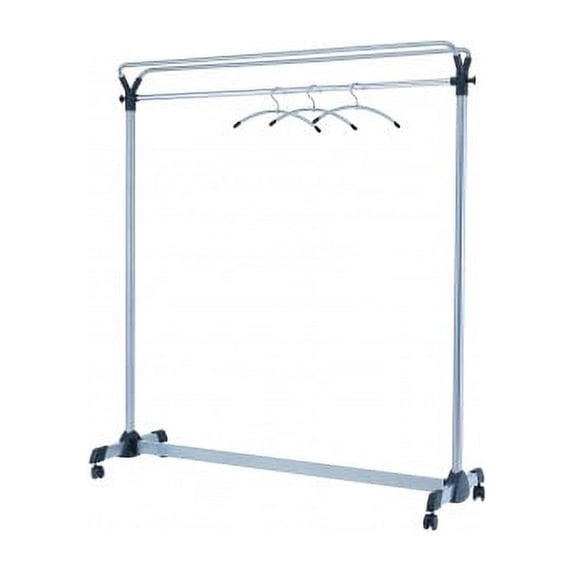 Alba, Abapmgroup3, Upper Shelf Double-Sided Garment Rack, 1 Each, Silver