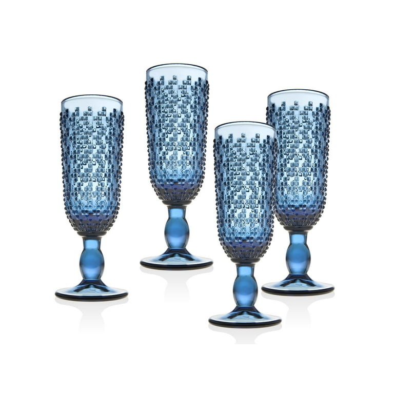 Fluted Wine Glass | Set of 4 | Living Beautifully