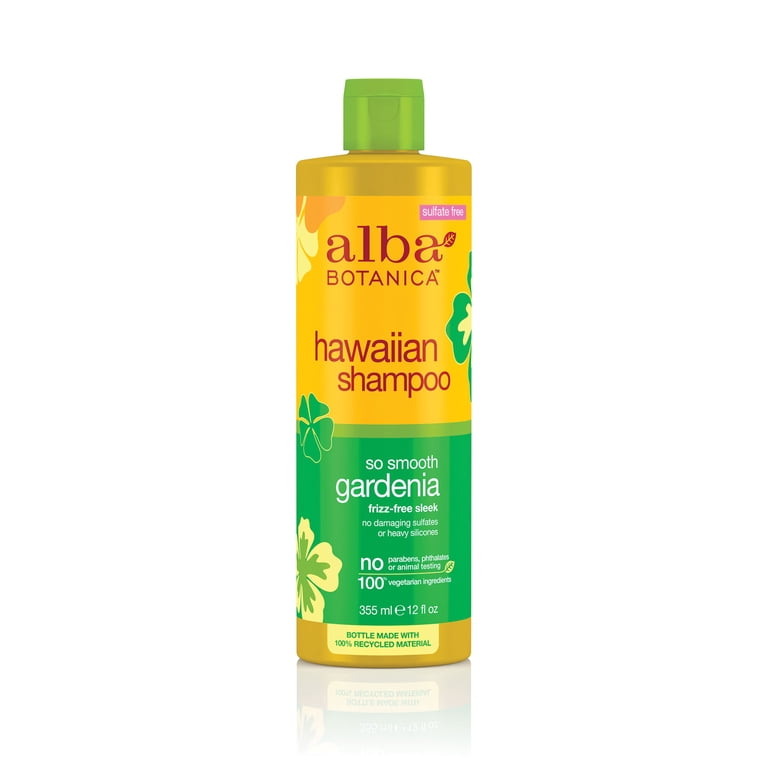 Alba Botanica Hawaiian Shampoo with Aloe, So Smooth Gardenia 12 oz