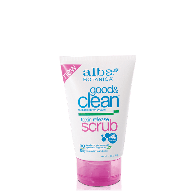 Alba Botanica Good & Clean Toxin Release Scrub, 4 oz.