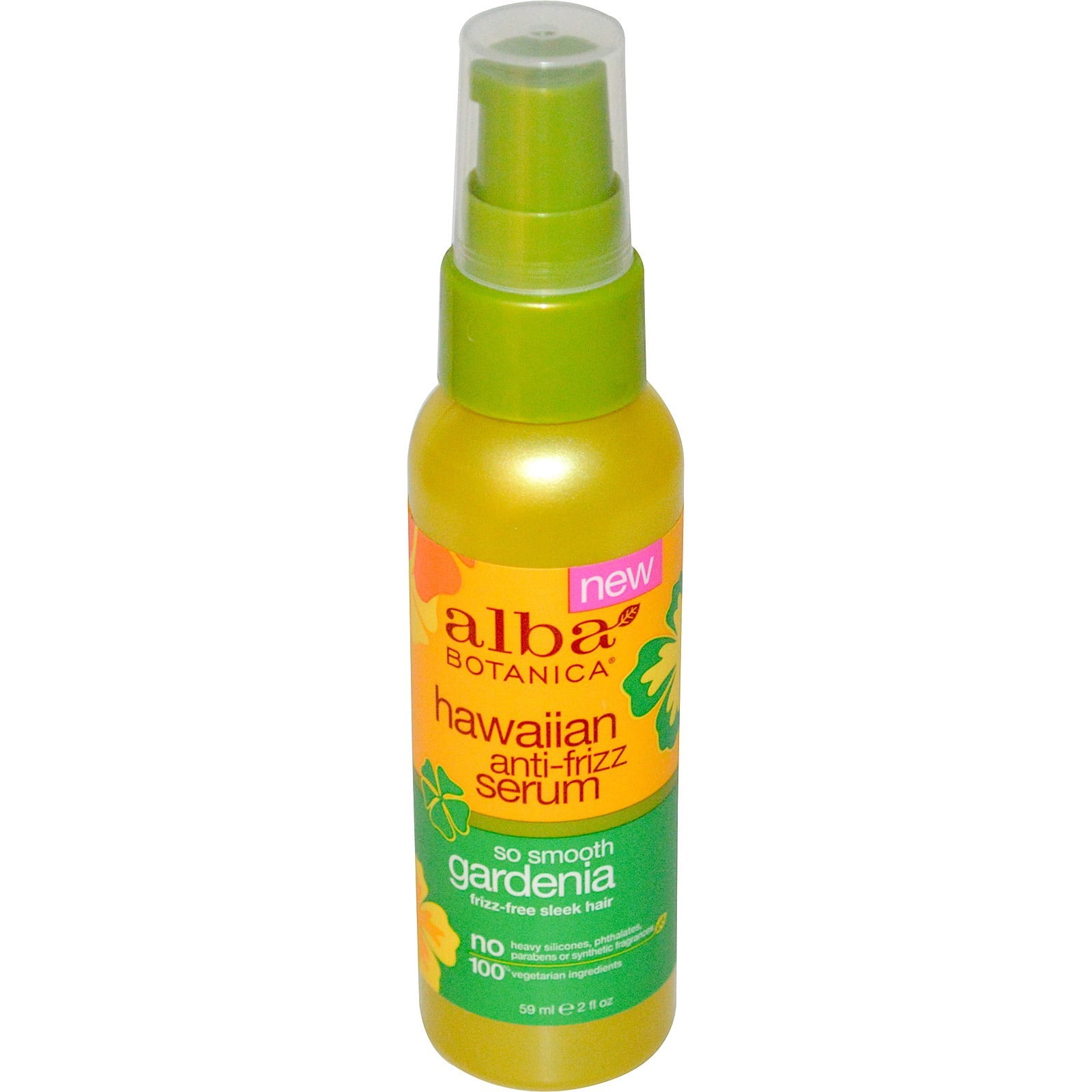 Alba Botanica Hair Serum No Frizz Gardenia 2 Fluid Ounce