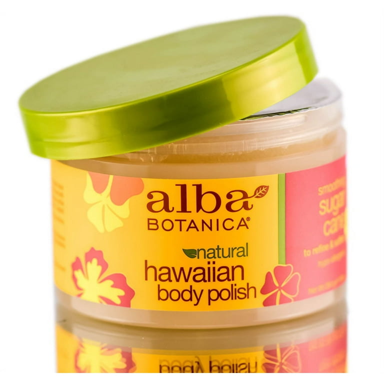 Alba Botanica fashion Smoothing Sugar Cane Hawaiian Body Polish, 10 oz SEAL DISCONTINUE