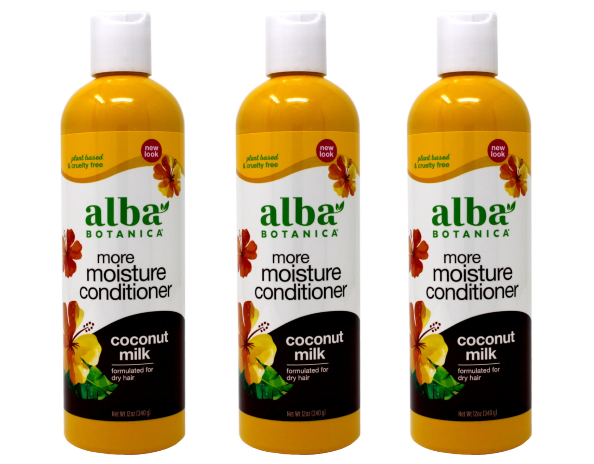 Alba Botanica Hawaiian Coconut Milk Conditioner Pack of 3