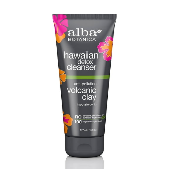 Alba Botanica Hawaiian Detox Anti-Pollution Volcanic Clay Cleanser 6 oz