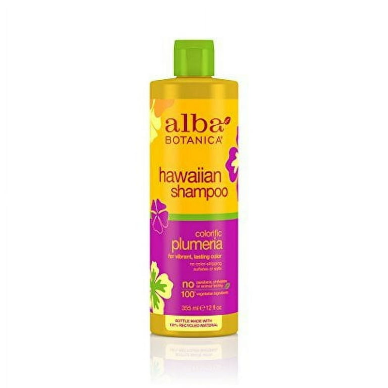 Alba Botanica Hawaiian Plumeria Shampoo 12 Ounce Pack of 2