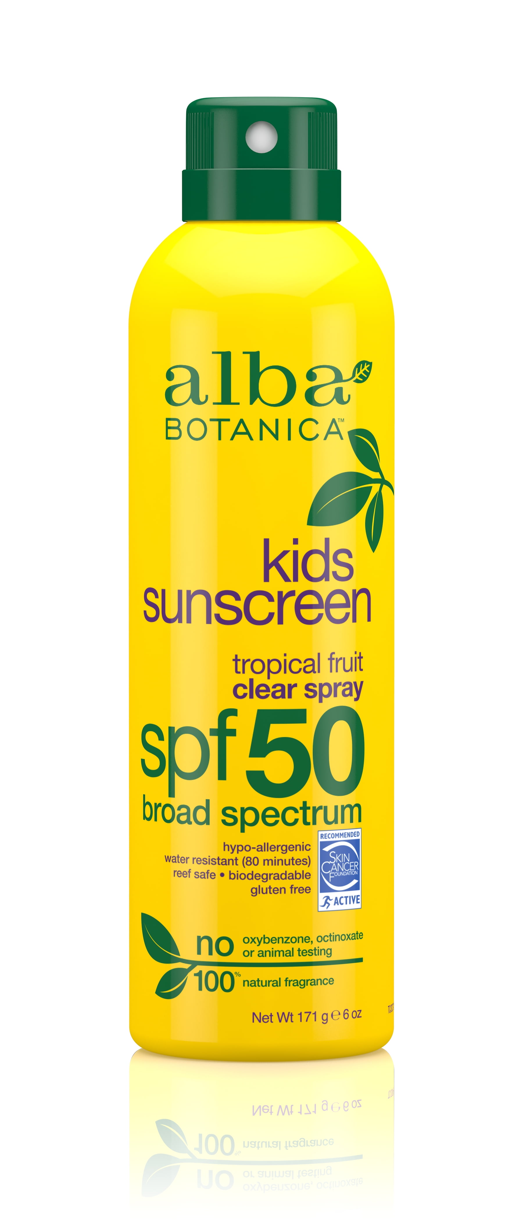 Alba Botanica Kids Clear Spray Sunscreen SPF 50, 6oz