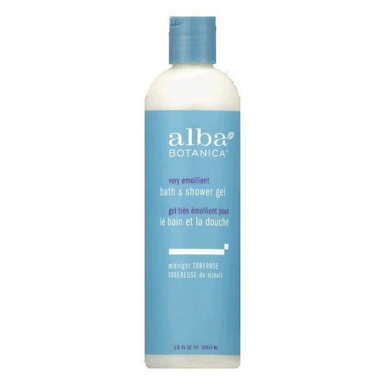 Alba Botanica Midnight Tuberose Very Emollient Bath & Shower Gel, 12 Oz 