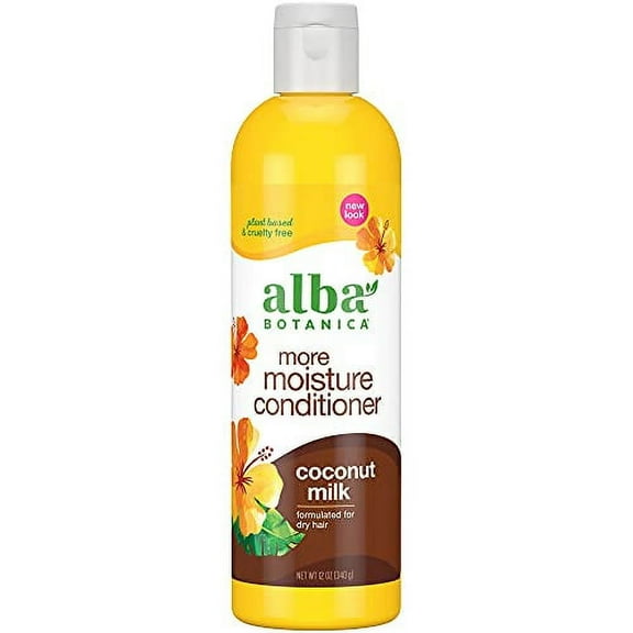 Alba Botanica More Moisture Conditioner, Coconut Milk, 12 Oz 12 Ounce (Pack of 1)