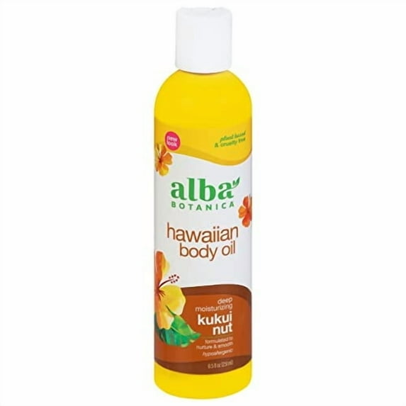 Alba Botanica Organics Hawaiian Body Oil Kukui Nut -- 8.5 fl oz