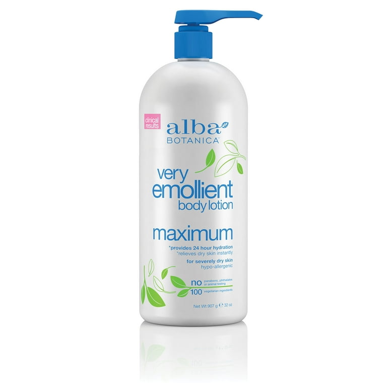 Alba Botanica Unscented Moisturizer, Very Emollient Body Lotion