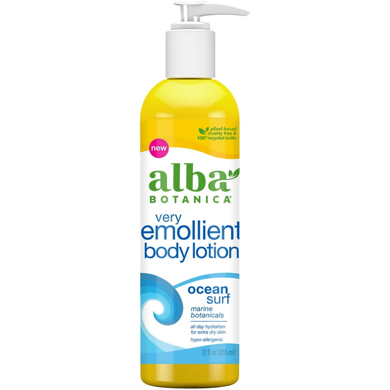 Alba Botanica Very Emollient Body Lotion, Ocean Surf Marine