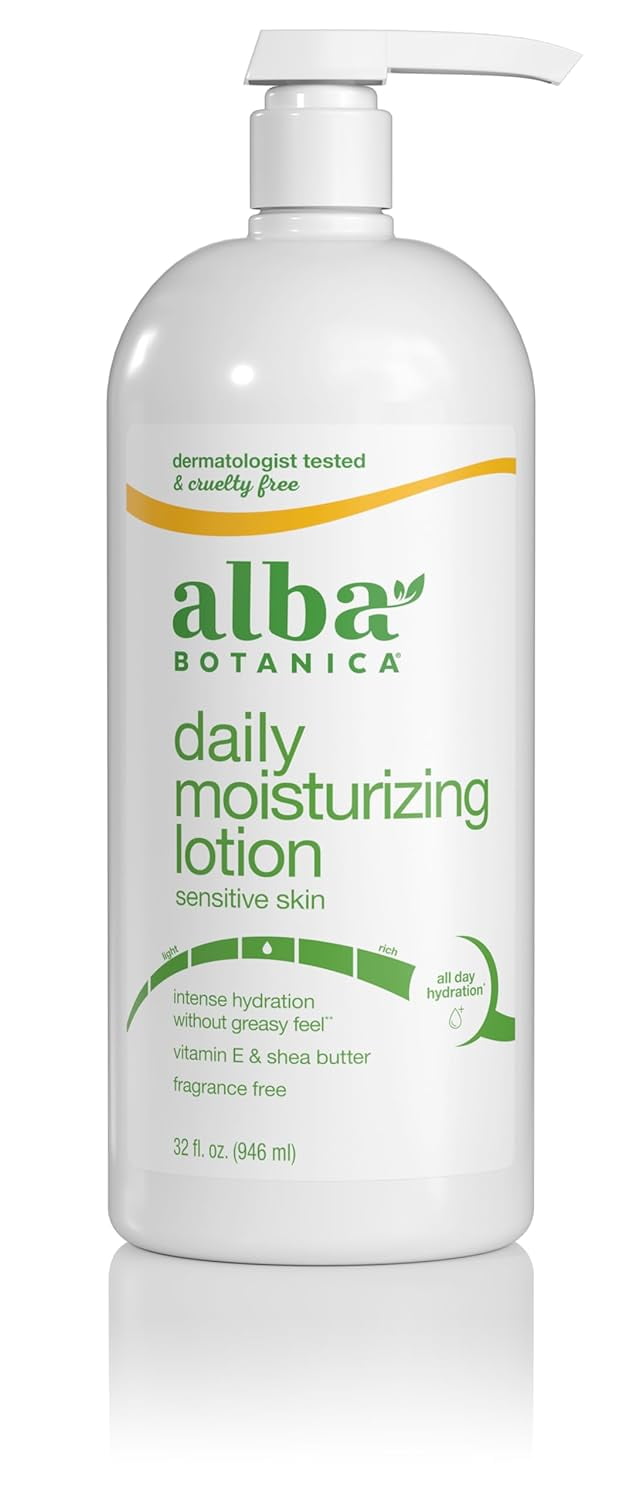 Alba Botanica Very Emollient Body Lotion, Original 32 oz (Pack of 6)
