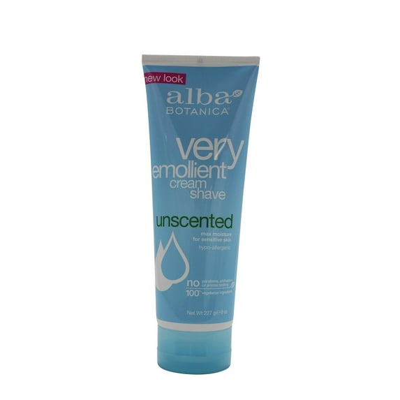 Alba Botanica: Very Emollient Cream Shave Unscented, 8 Oz (2 Pack)