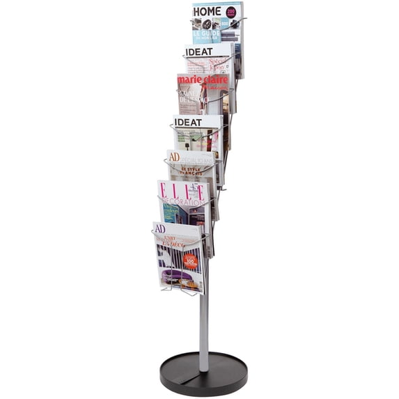 Floor Document Rack Alba Display Rack - 400 X Sheet, 7 X Document - 7 Compartment(s) - 59.1 ...