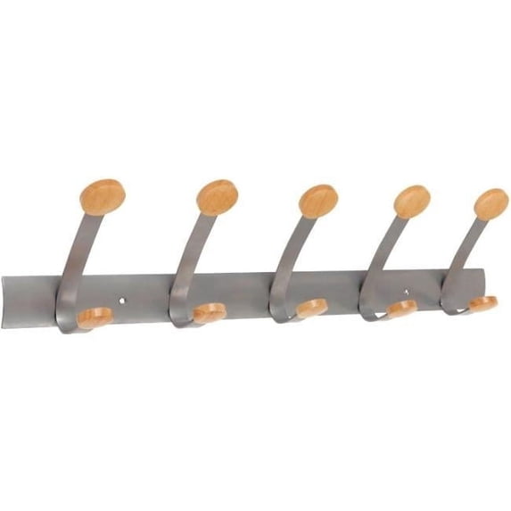 Alba Double Wooden Wall Coat Hook