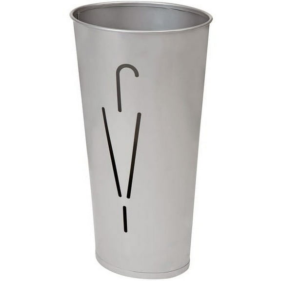 Alba Umbrella Holder - 12.2" x 10.2" x 10.2" x - Steel - 1 Each - Gray - Sturdy | Bundle of 2 Each